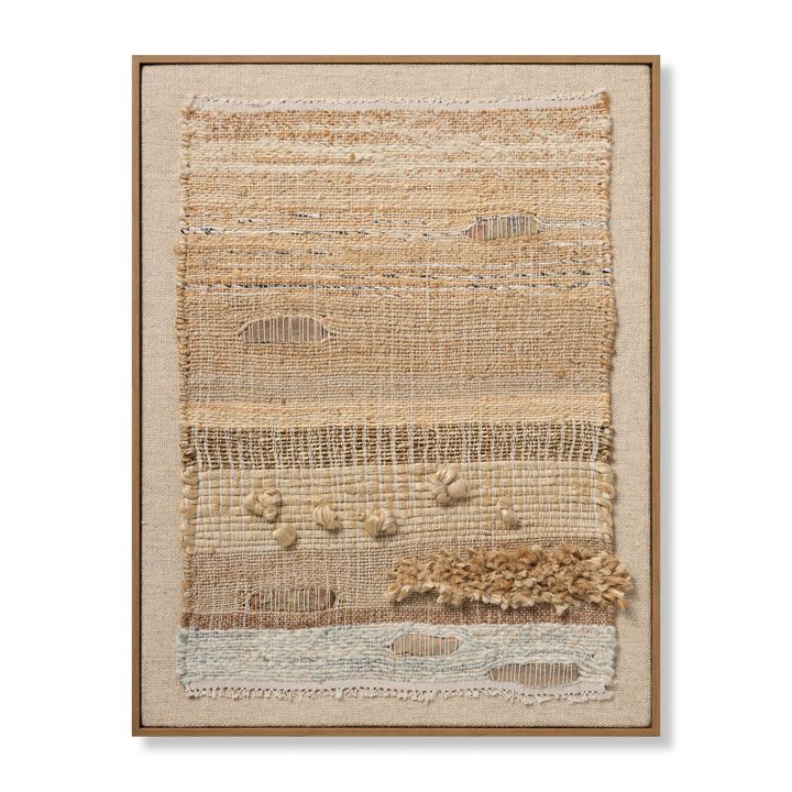 Sealife Beige/Blue 2'7"x3'4" Wall Art